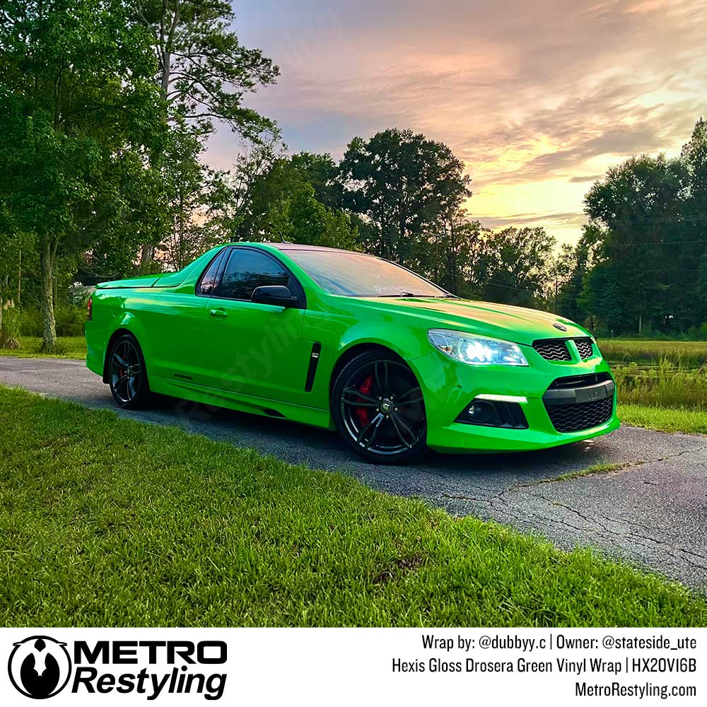 Hexis Gloss Drosera Green Vinyl Wrap | HX20V16B