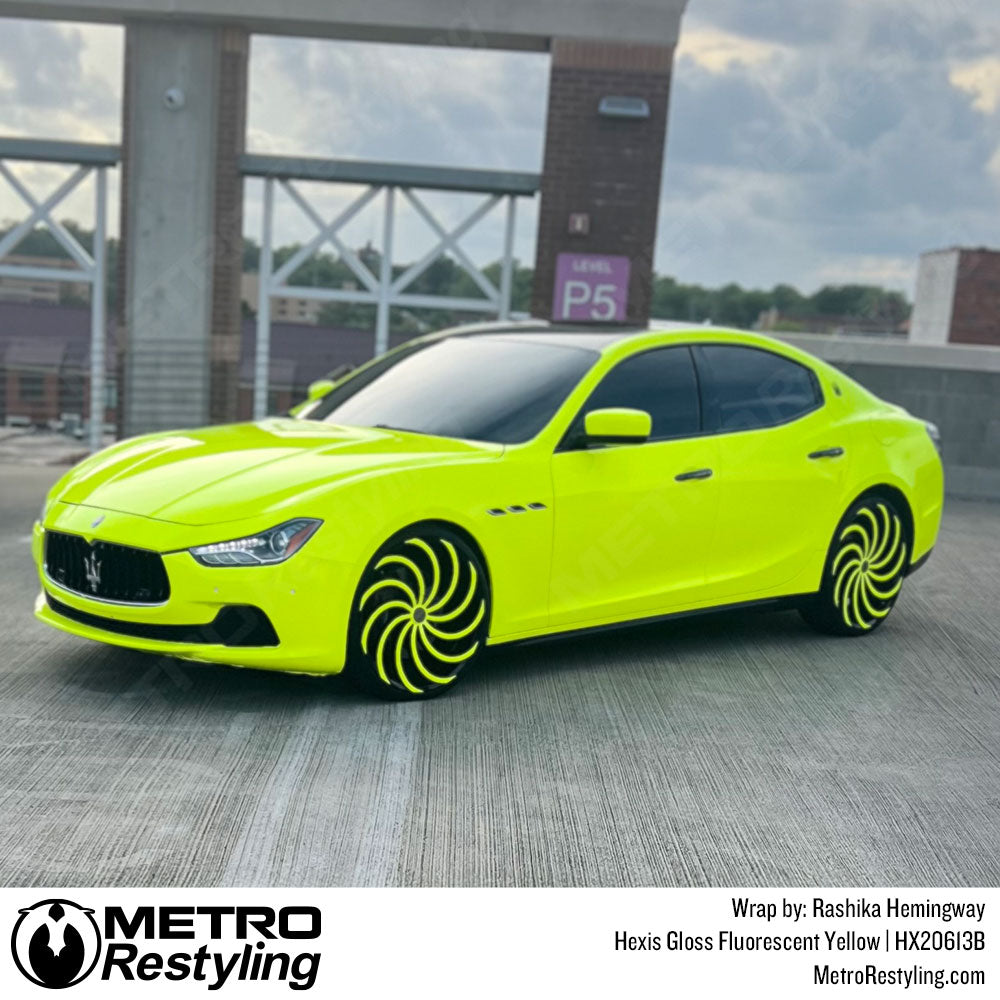 Gloss Fluorescent Yellow - Hexis | Metro Restyling