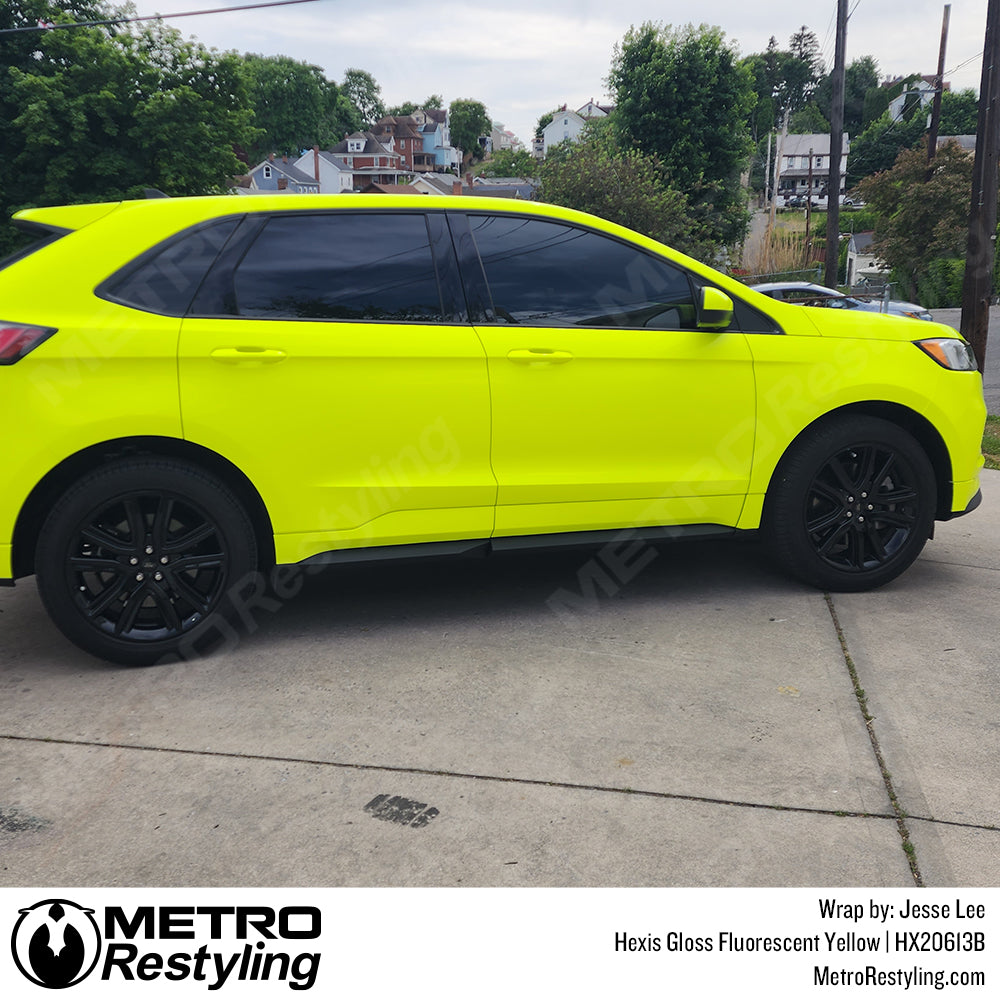 Ford Wrapped Gloss Fluorescent Yellow Vinyl