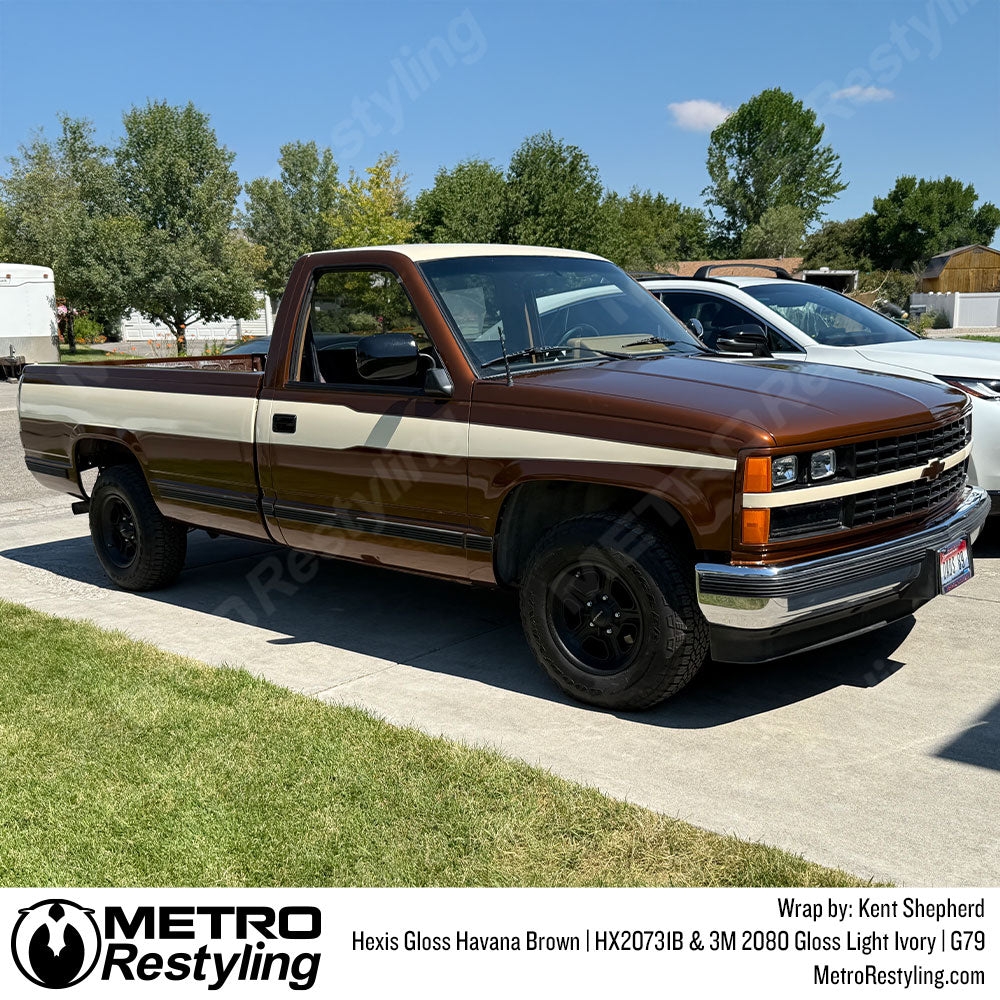 havana brown truck wrap