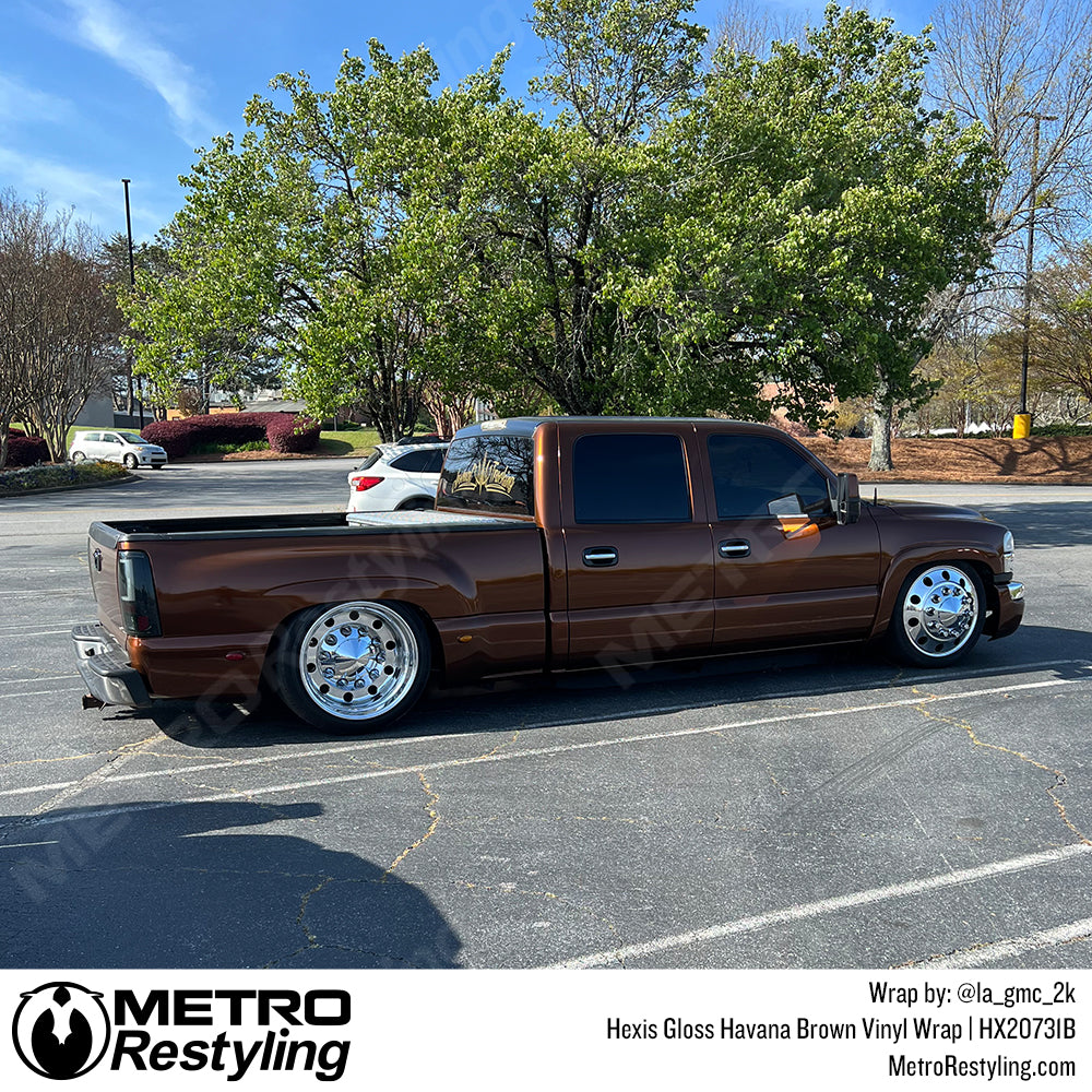 gloss brown gmc sierra wrap