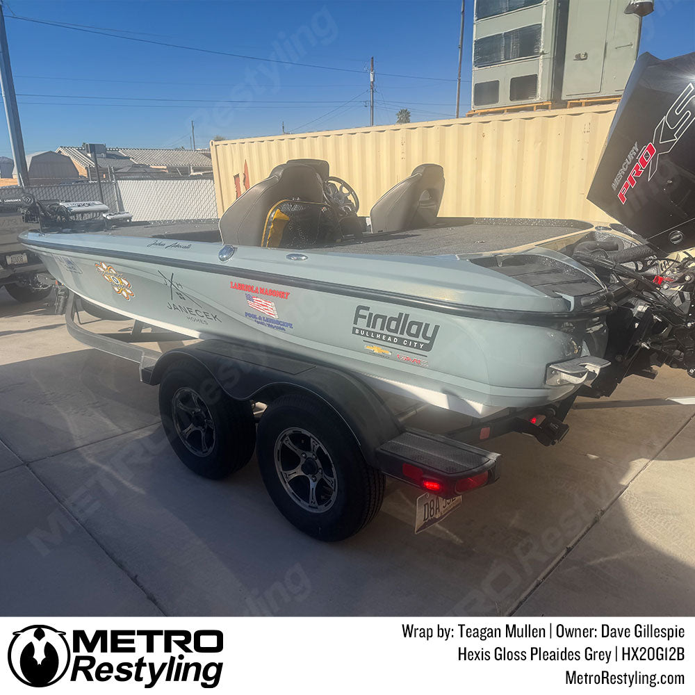 Hexis Gloss Pleaides Grey Boat Wrap