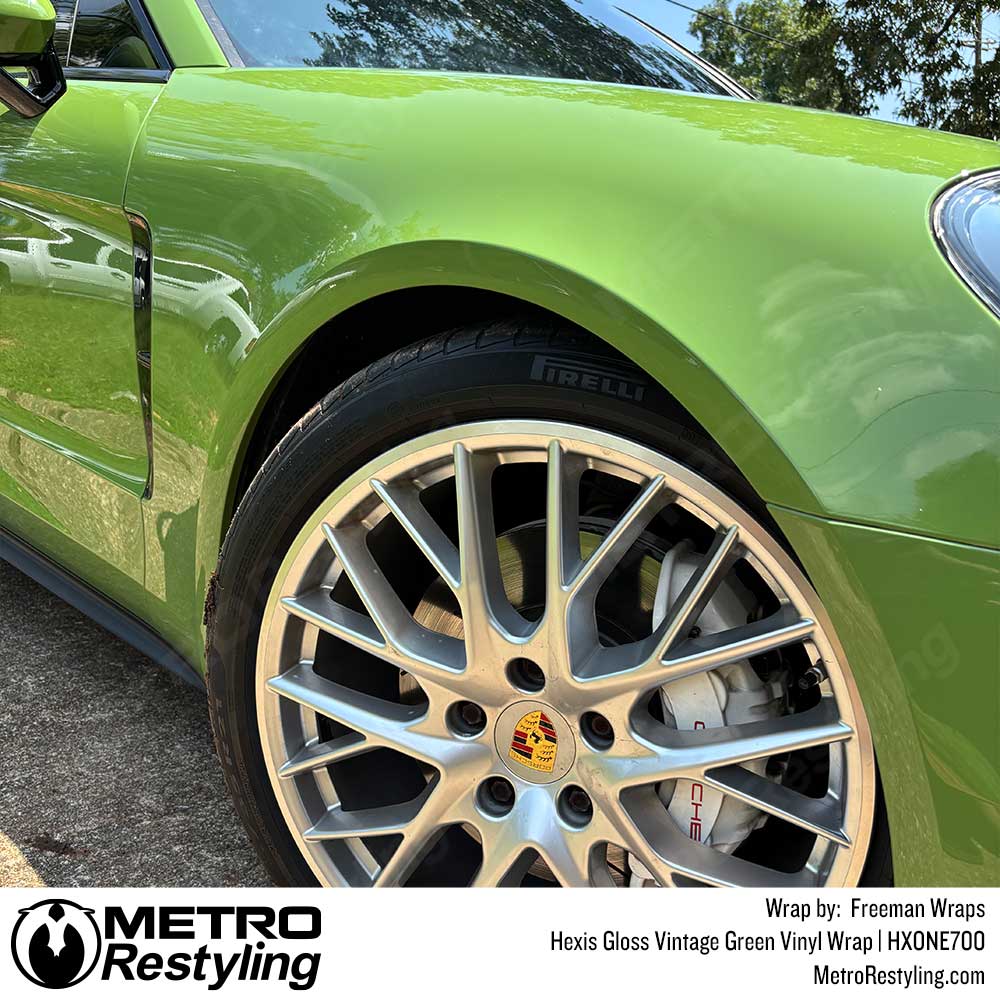 Hexis Gloss Vintage Green Vinyl Wrap | HXONE700