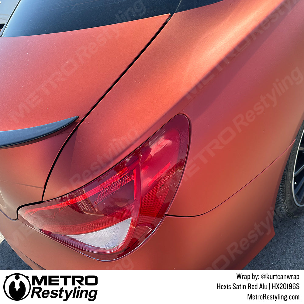Satin Red Alu - Hexis | Metro Restyling