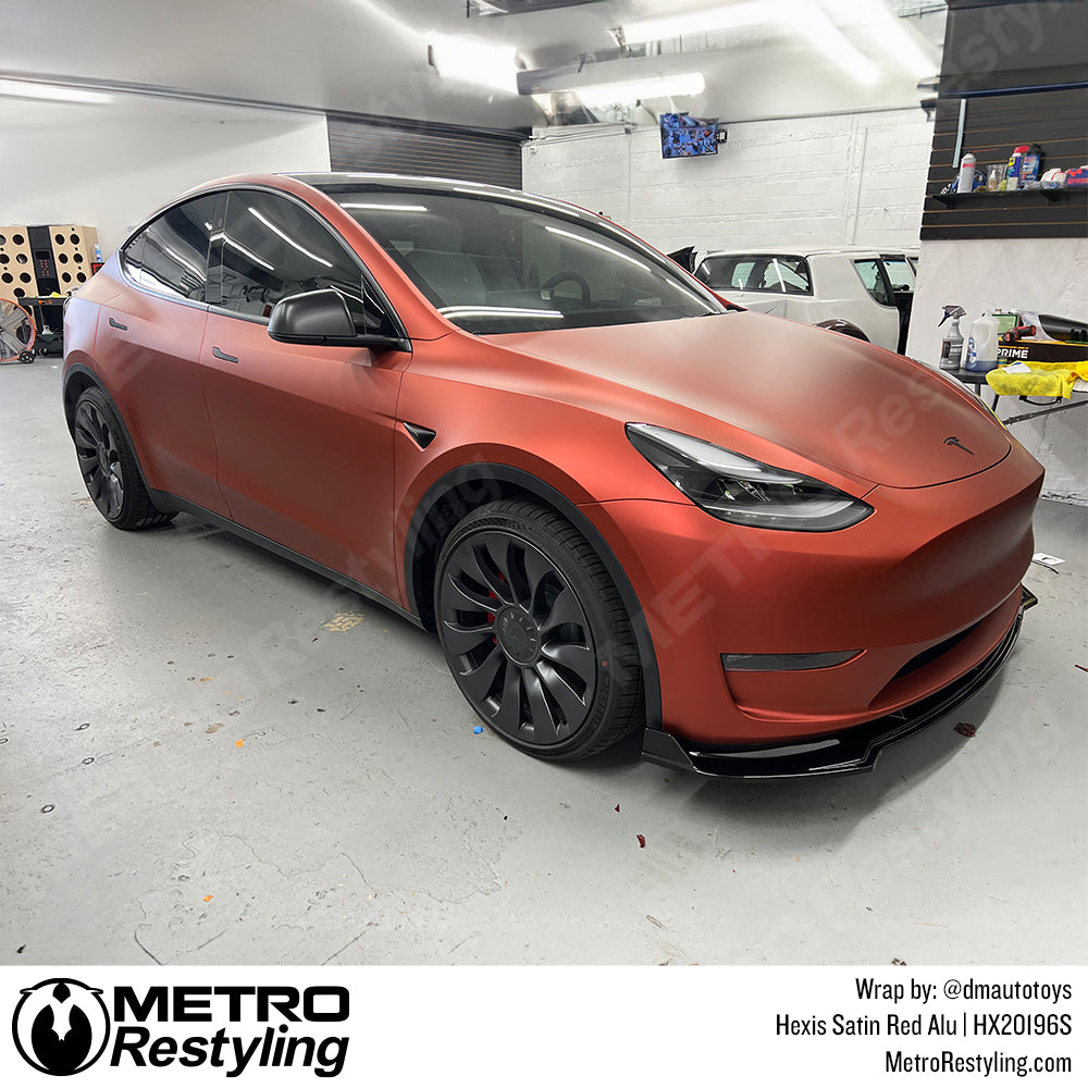 red alu tesla wrap