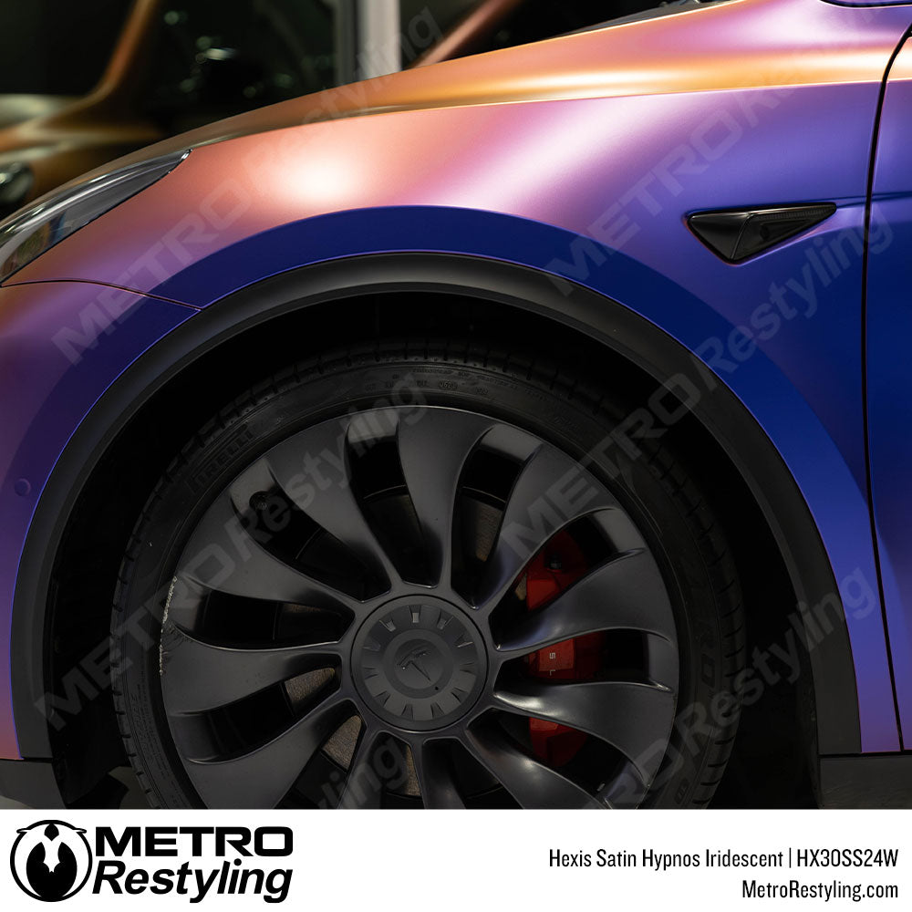 Iridescent Purple Tesla Wrap