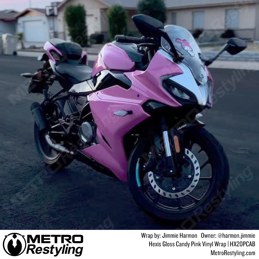hexis gloss candy pink vinyl wrap
