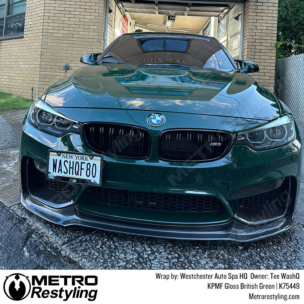 green bmw wrap