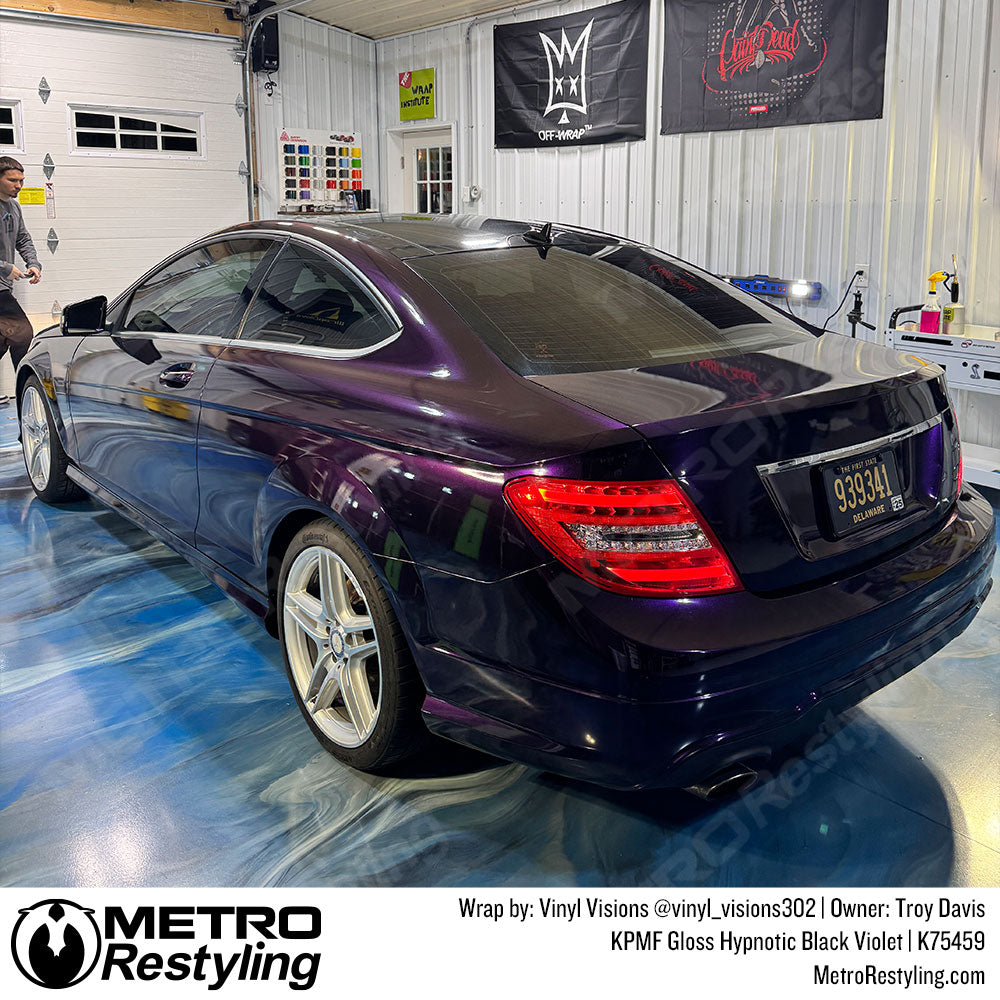 gloss purple mercedes wrap