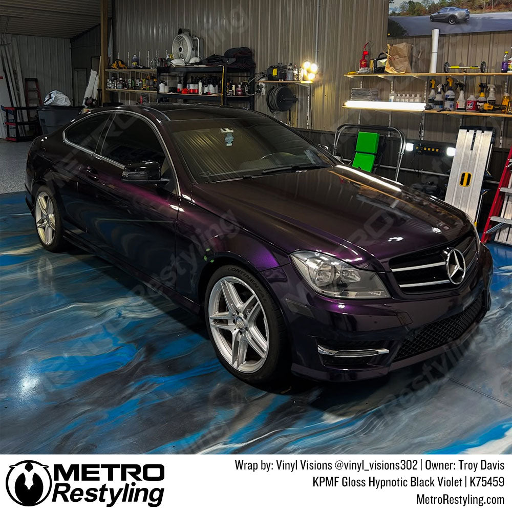 gloss purple mercedes wrap