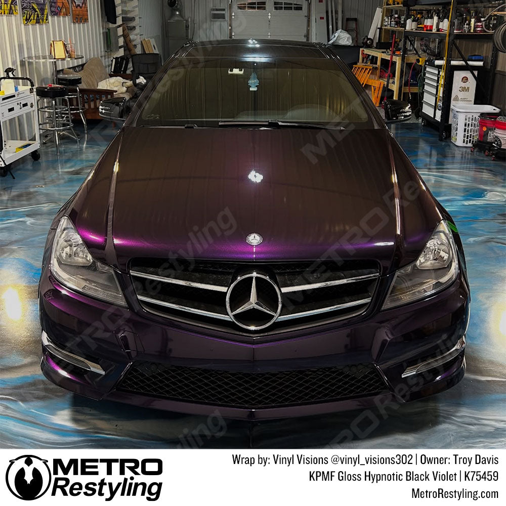 gloss purple mercedes wrap