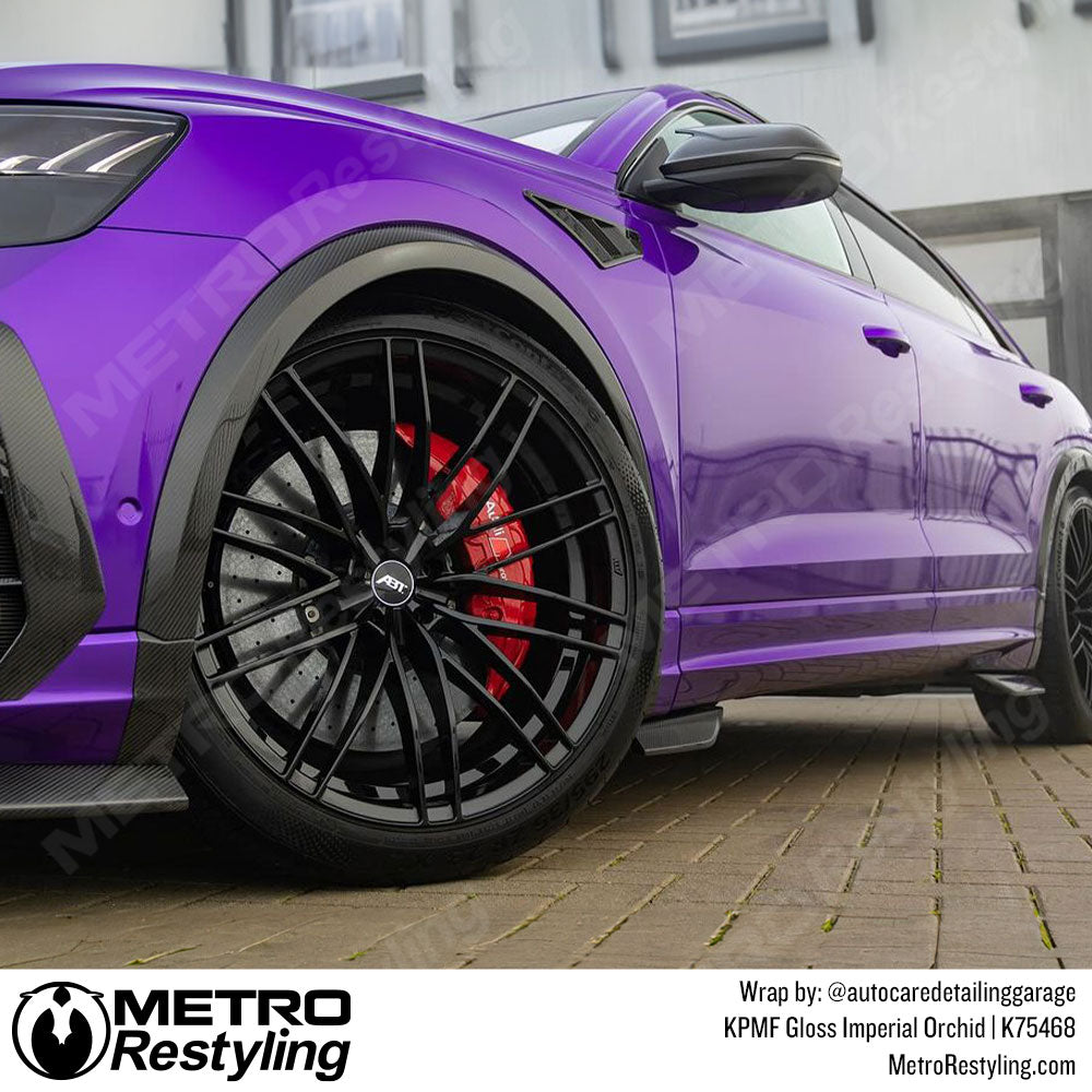 purple audi wrap