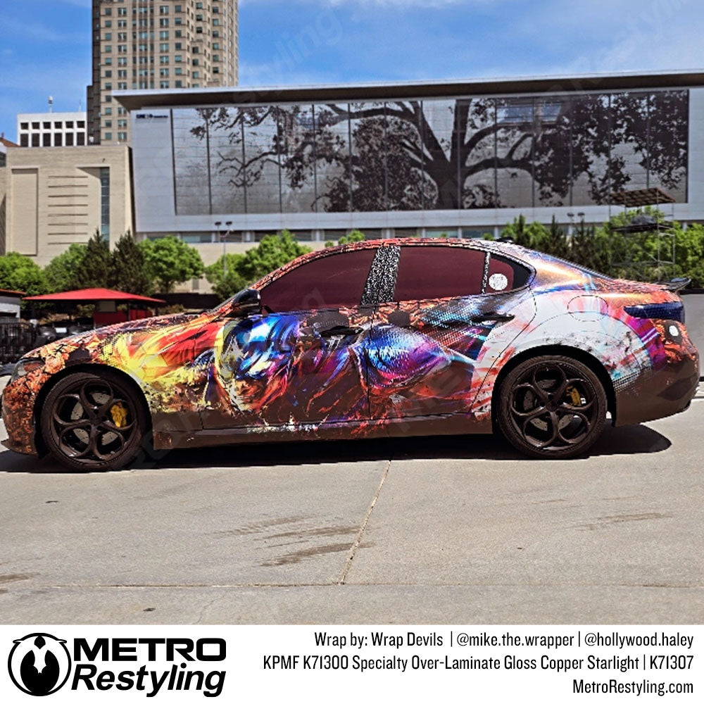 Gloss Copper Starlight Overlaminate - KPMF | Metro Restyling
