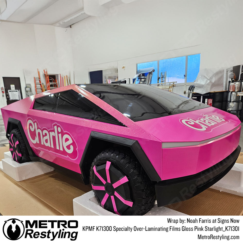 Gloss Pink Starlight Film Cybertruck