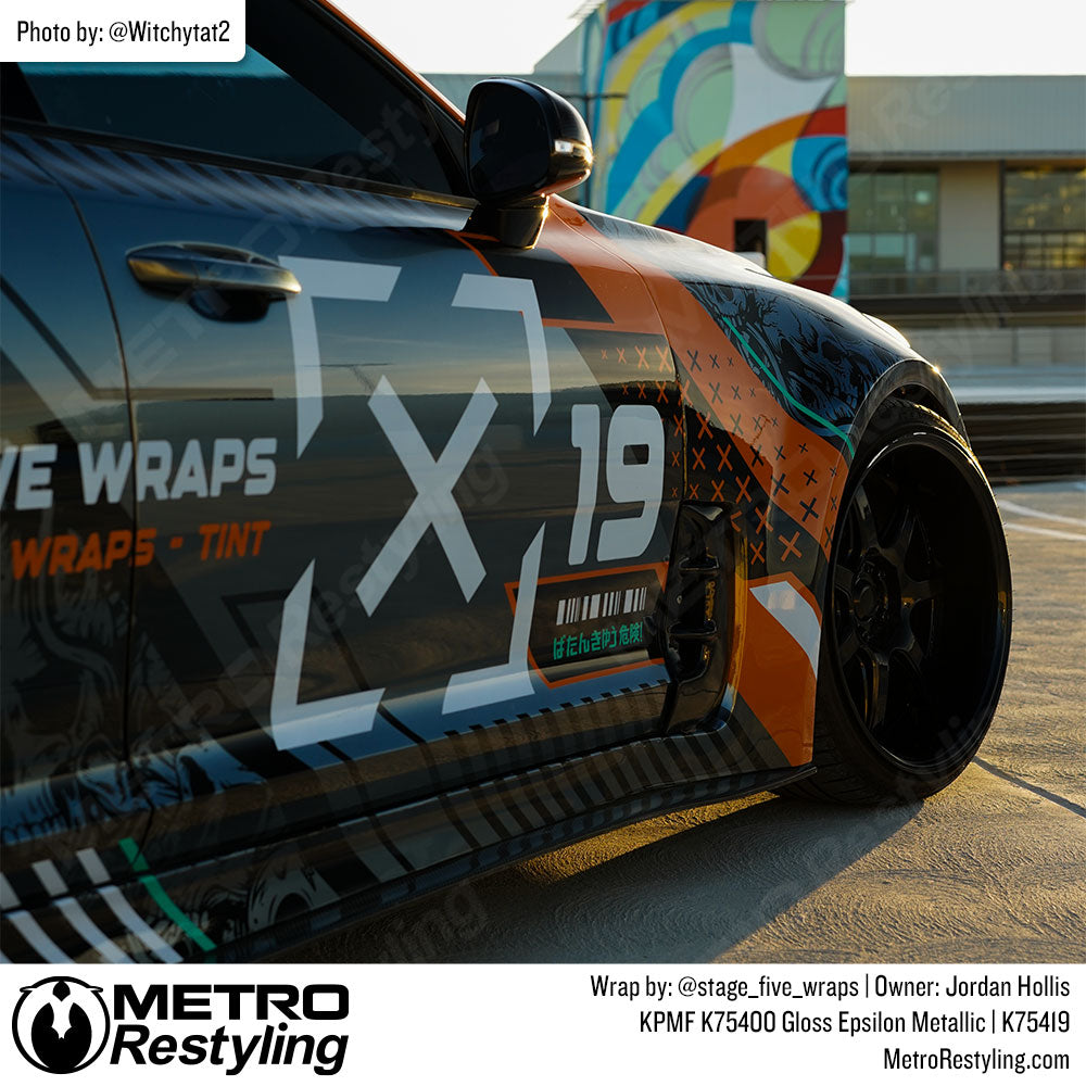 metallic livery wrap