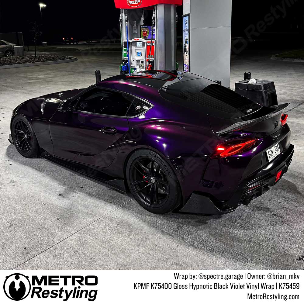 KPMF K75400 Gloss Hypnotic Black Violet Vinyl Wrap | K75459