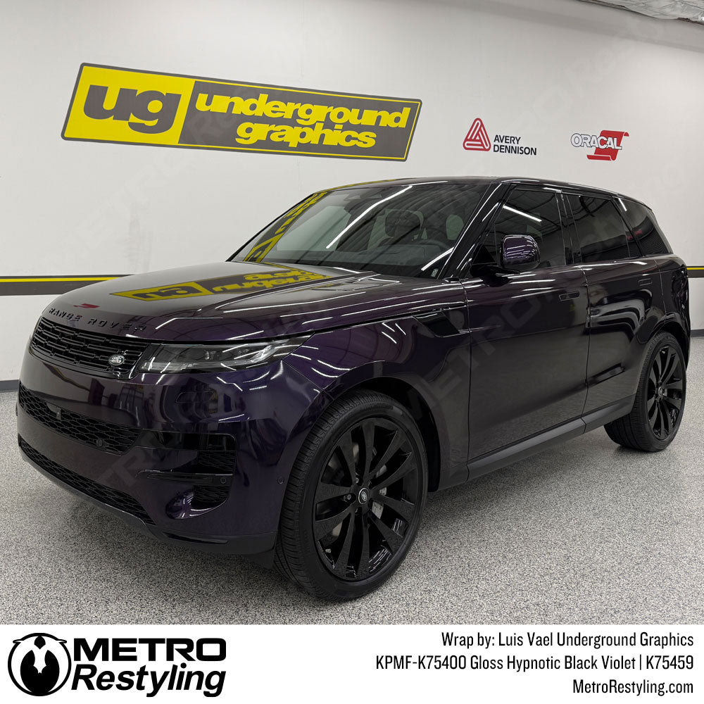 Purple Black Land Rover Wrap