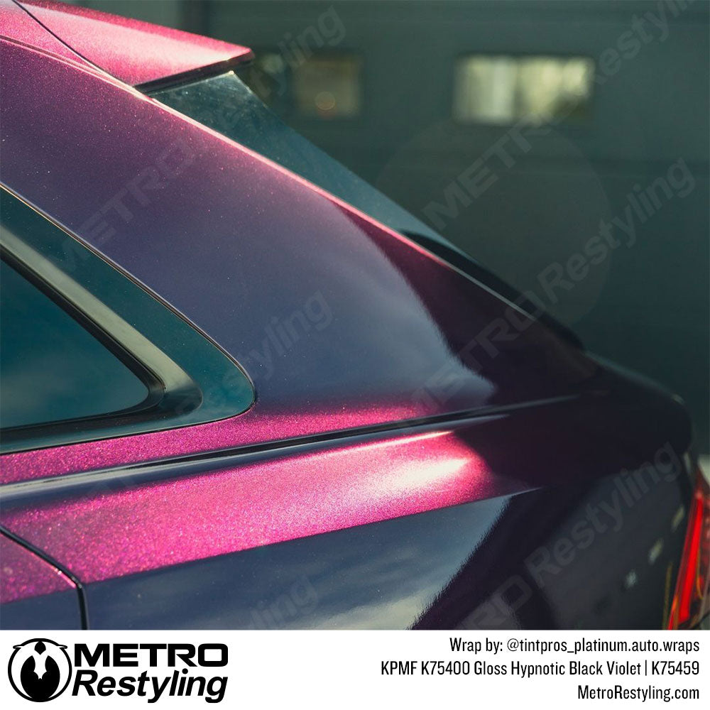 Gloss Hypnotic Black Violet Vinyl Wrap - KPMF | Metro Restyling