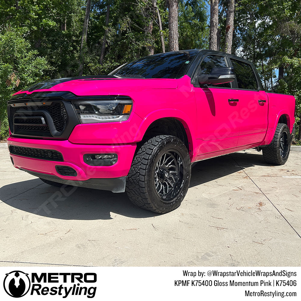 Pink RAM Truck Wrap