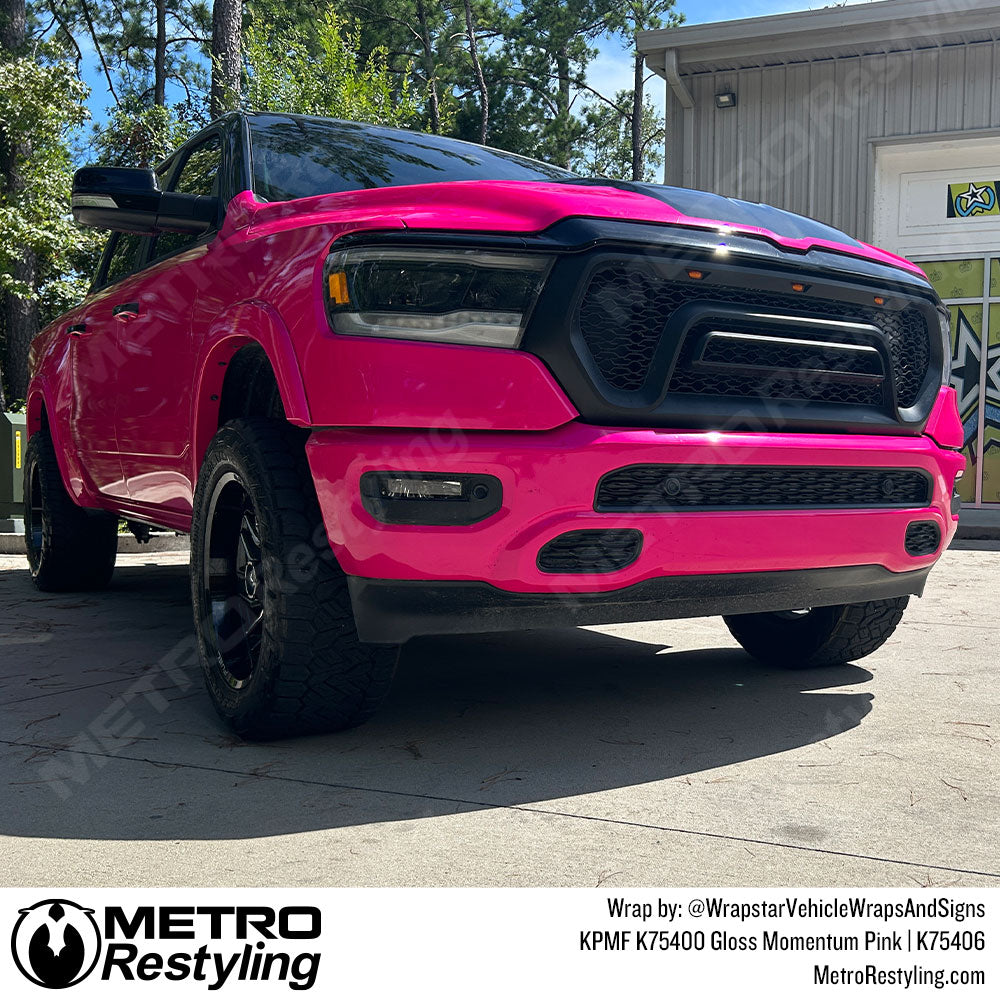 Pink RAM Truck Vinyl Wrap