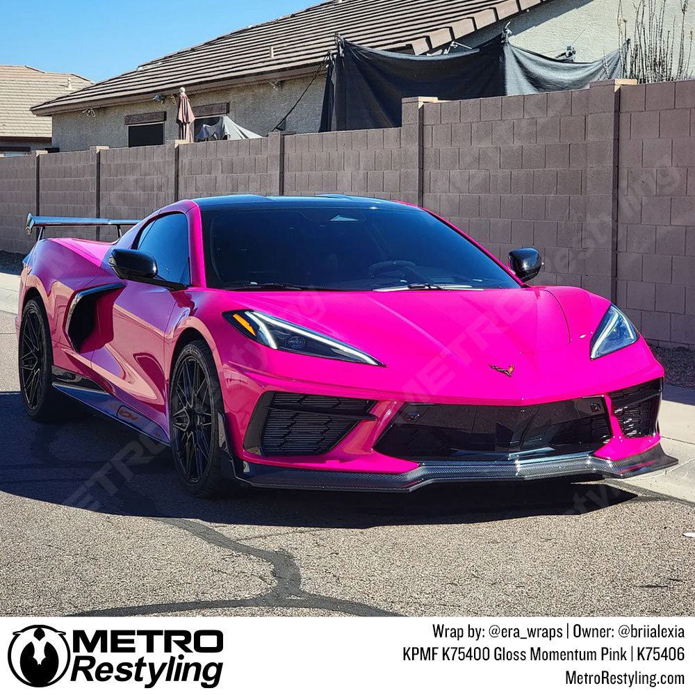 Pink Corvette Wrap