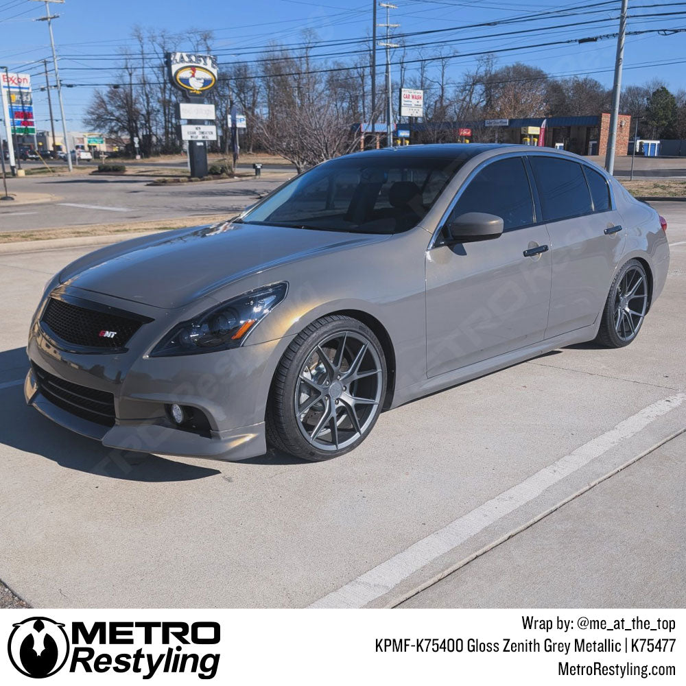 Gloss Grey Metallic infiniti wrap
