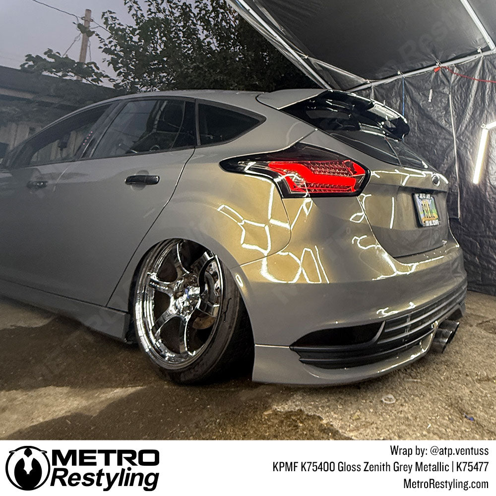 zenith grey car wrap