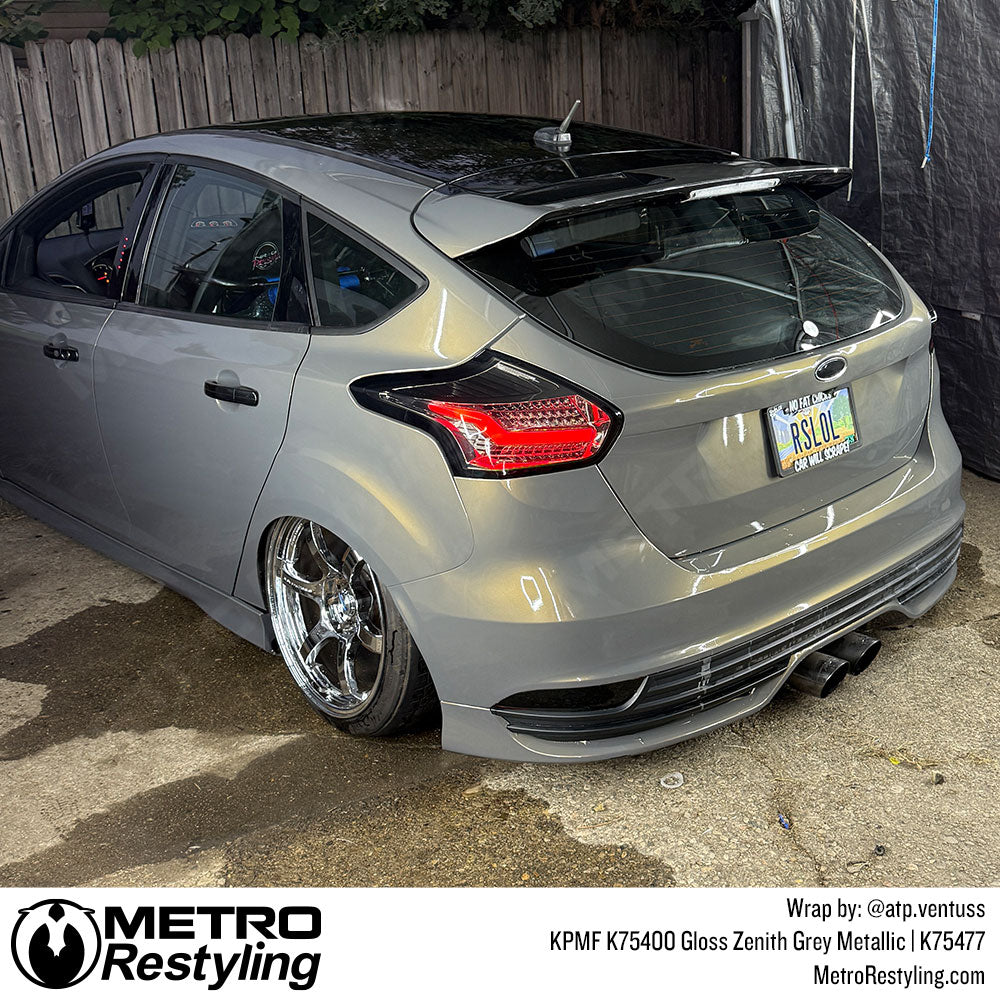 zenith grey car wrap