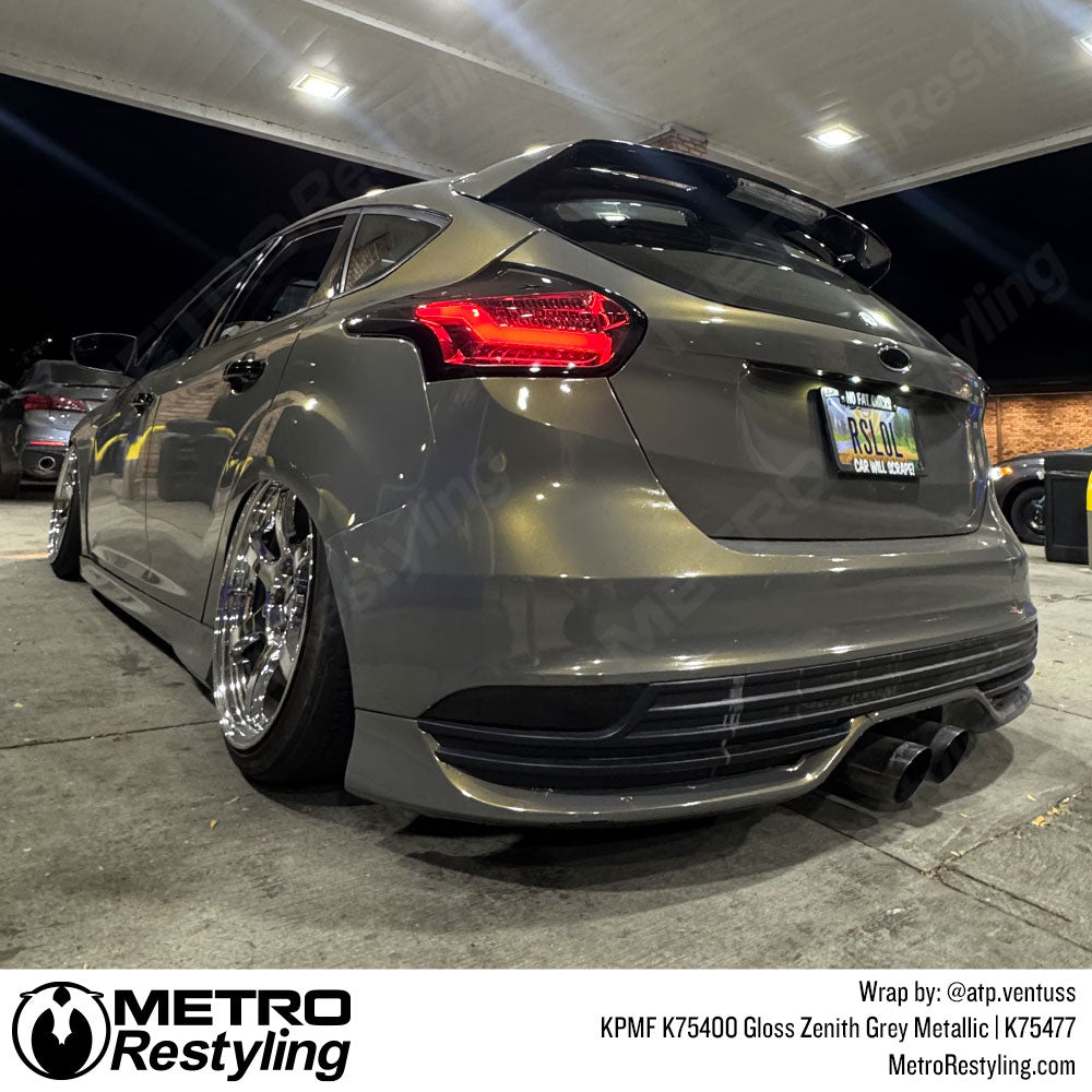zenith grey car wrap