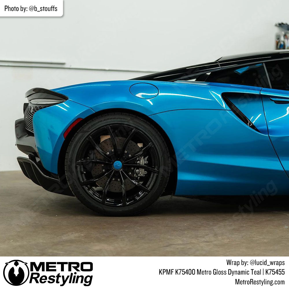 gloss blue mclaren wrap