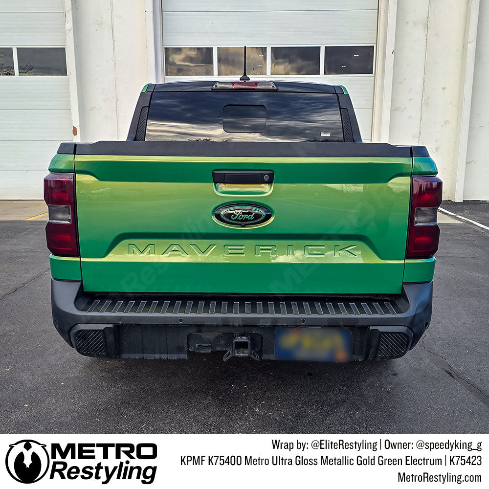 kpmf gold green electrum truck wrap