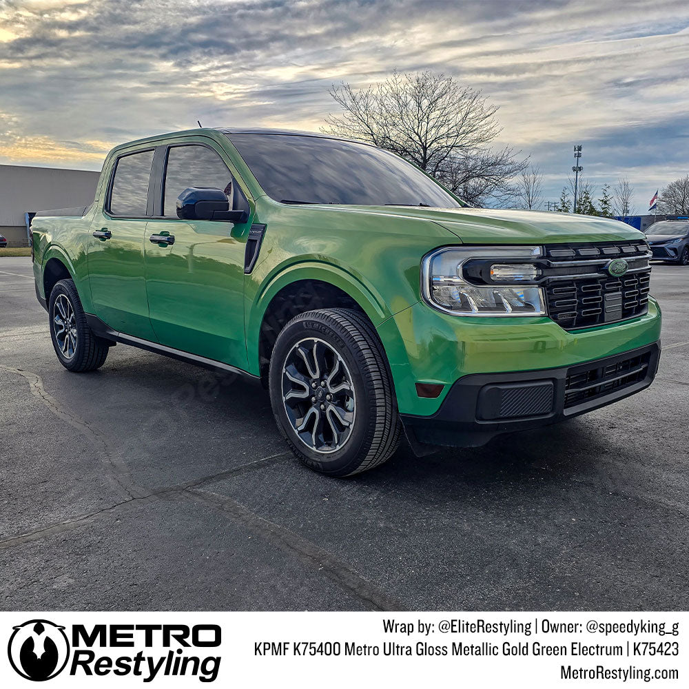 kpmf gold green electrum truck wrap