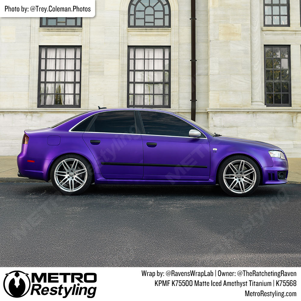 purple audi wrap