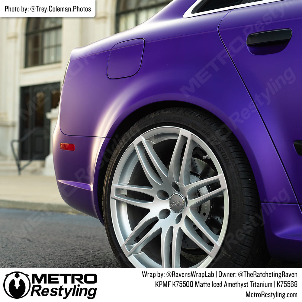 purple audi wrap