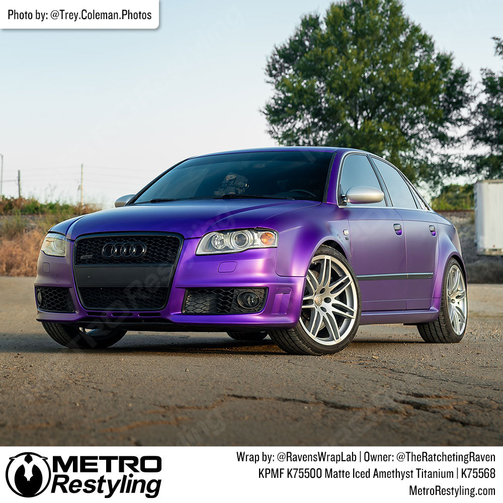 purple audi wrap