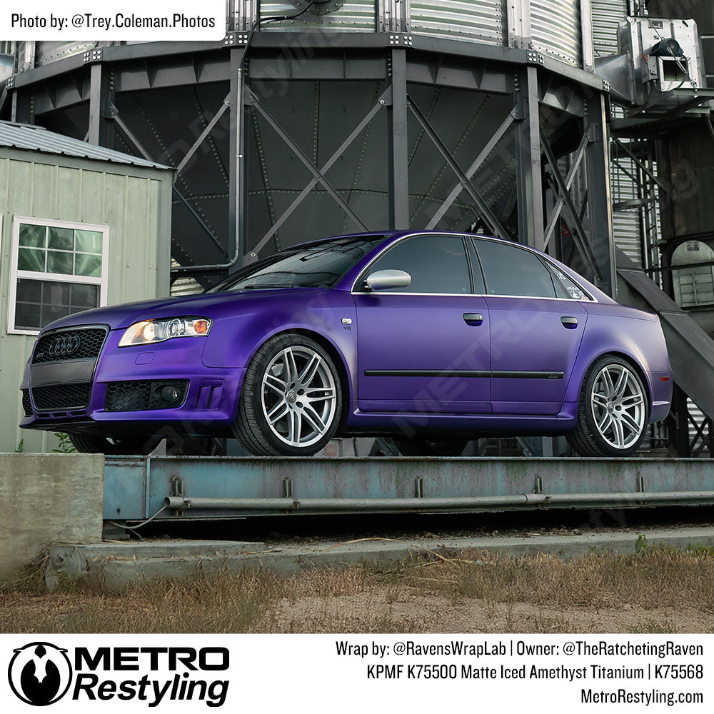 purple audi wrap
