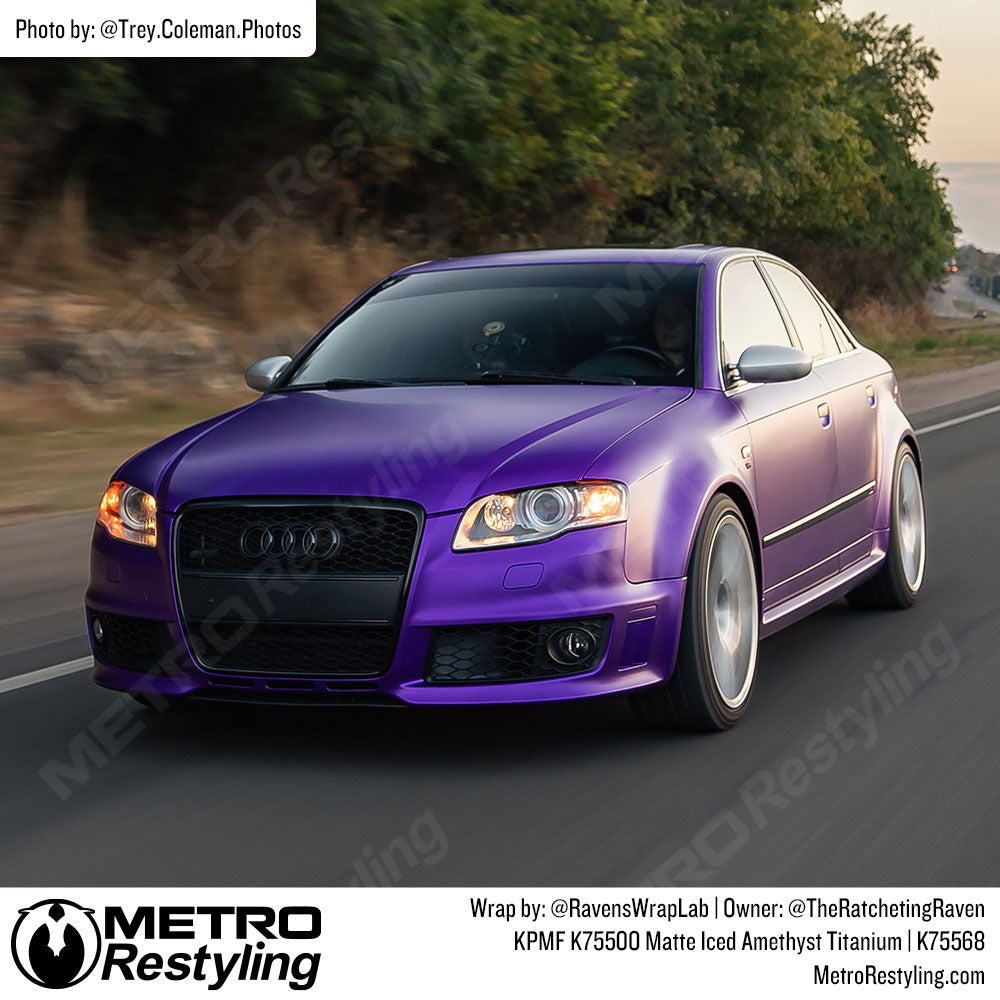 purple audi wrap