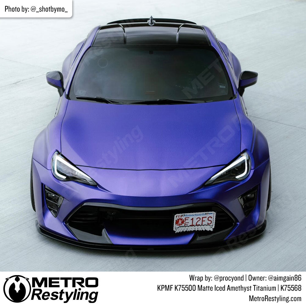 toyota with purple wrap