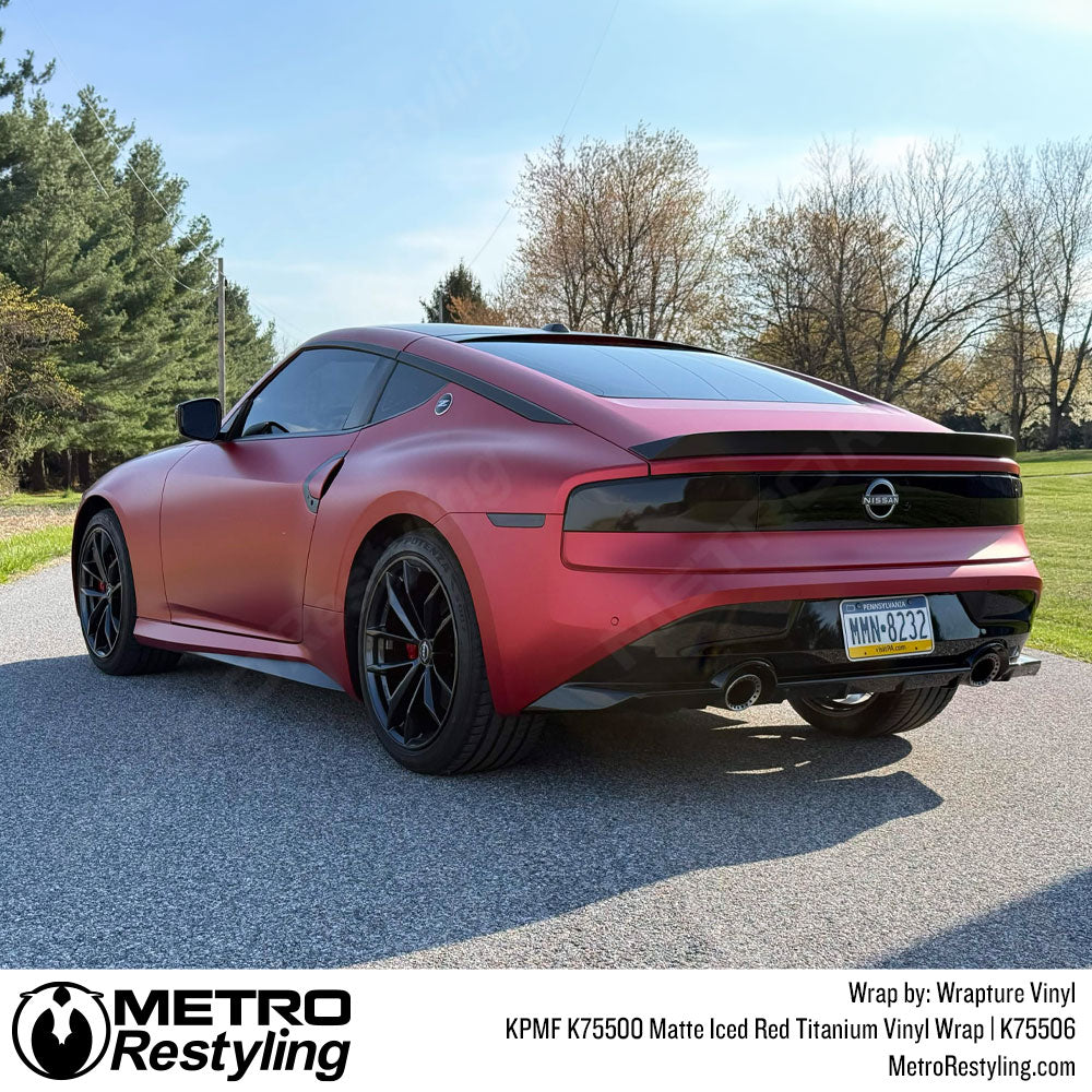 KPMF K75500 Matte Iced Red Titanium Vinyl Wrap | K75506