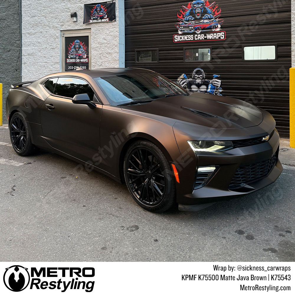 chevy matte java brown vinyl wrap