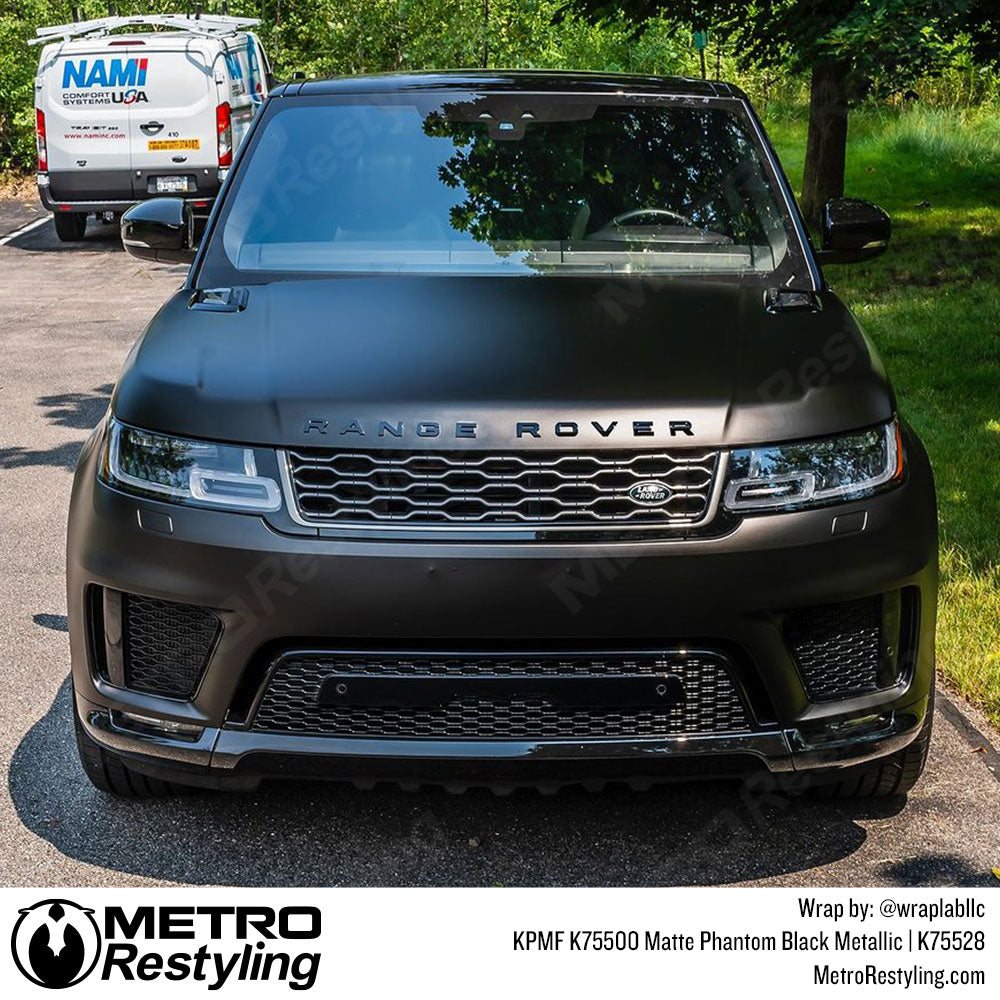 Matte Phantom Black Metallic Range Rover Wrap