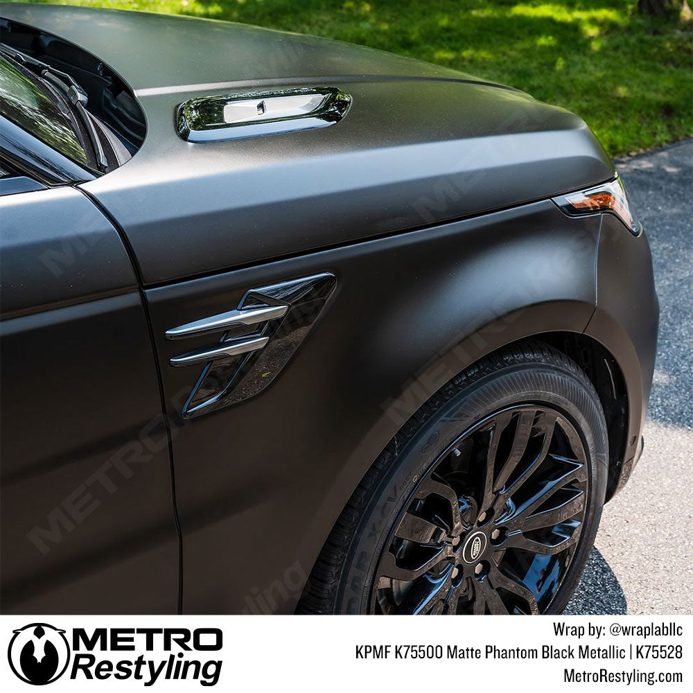 Matte Phantom Black Metallic Range Rover Wrap