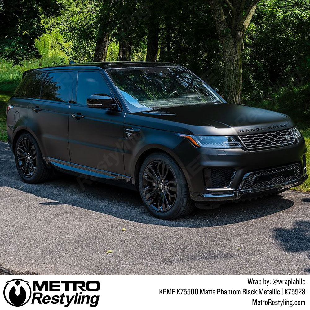 Matte Phantom Black Metallic Range Rover Wrap