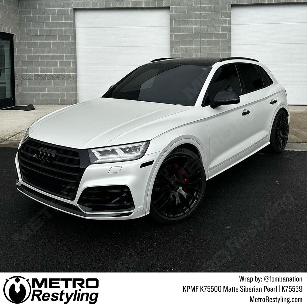 white audi wrap