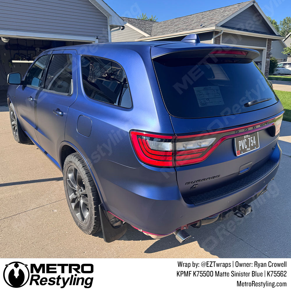 Matte Sinister Blue Vinyl Wrap - KPMF | Metro Restyling