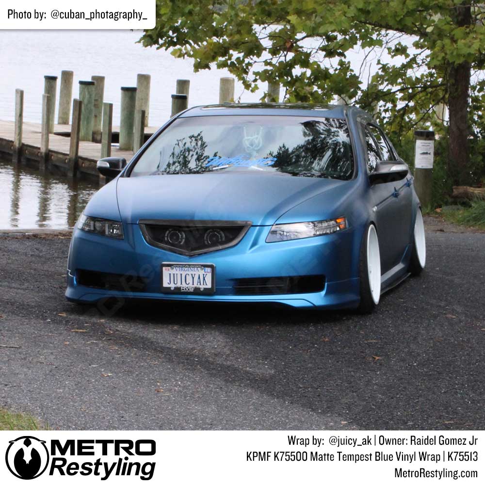KPMF K75500 Matte Tempest Blue Vinyl Wrap | K75513