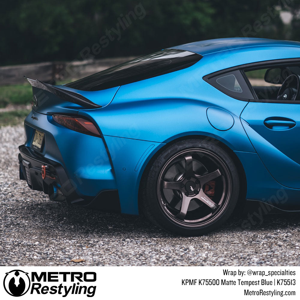 Matte Blue Toyota Supra Wrap