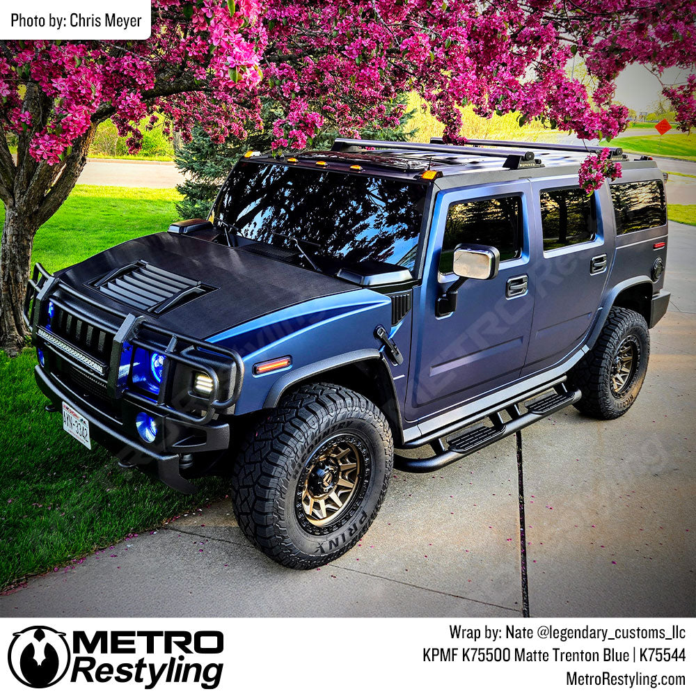 Blue Hummer Wrap
