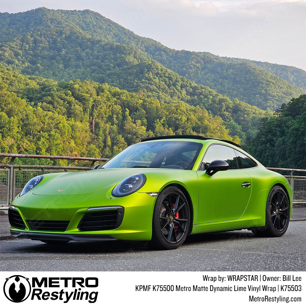 KPMF K75500 Metro Matte Dynamic Lime Vinyl Wrap | K75503