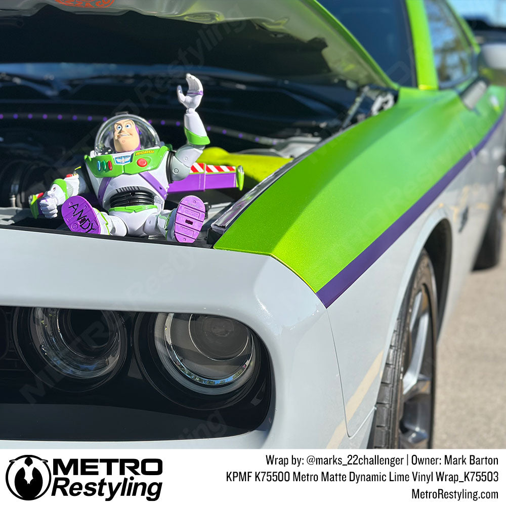 KPMF K75500 Metro Matte Dynamic Lime Vinyl Wrap | K75503